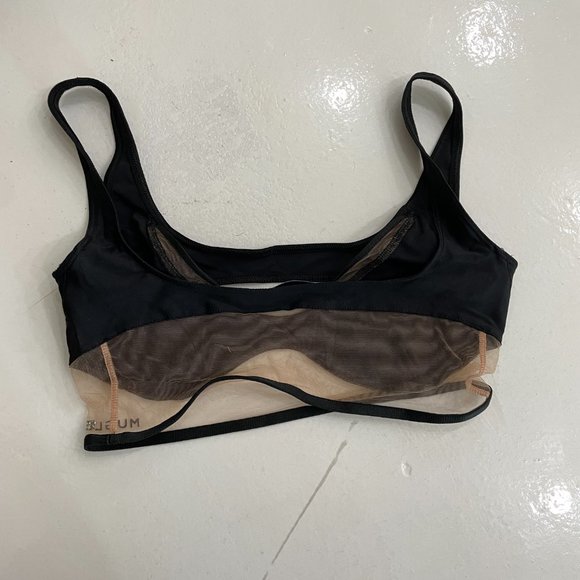 MUGLER Reflective Illusion Mesh Sports Bra - Picture 6 of 6